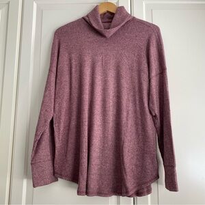 American Eagle Pink Ribbed Turtleneck